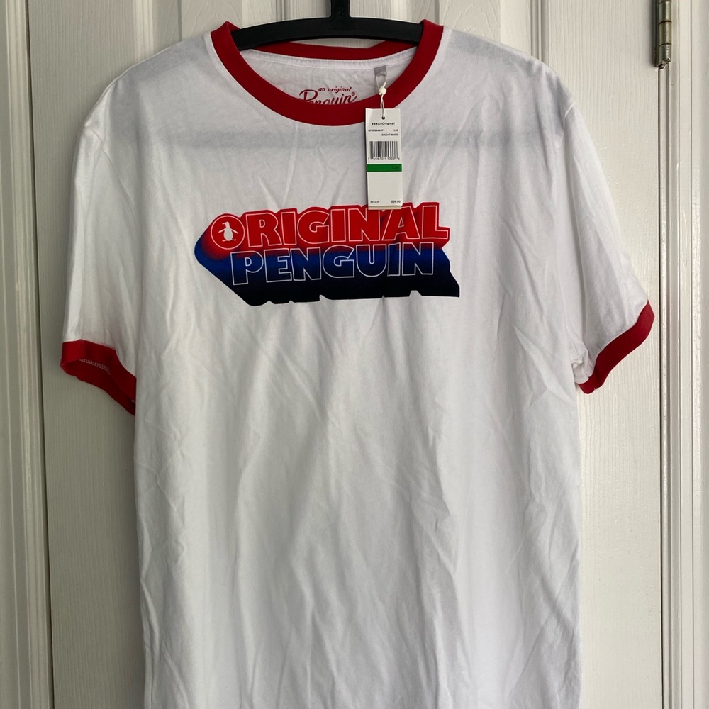 NWT Penguin Ringer Tee